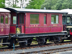 
LMS coach No ED33 at Tenterden KESR, June 2013